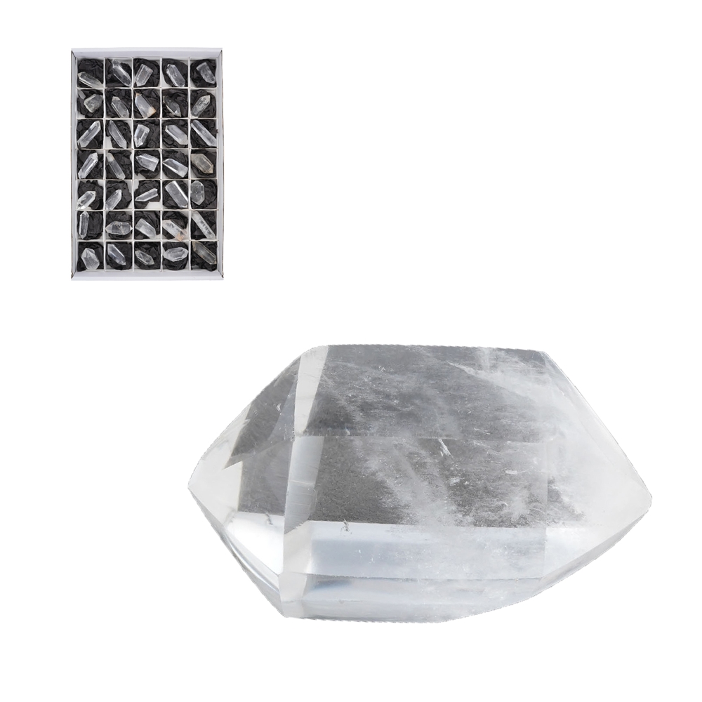 Points Rock Crystal polished, 4,0 - 5,5cm (35 pcs./ PU)