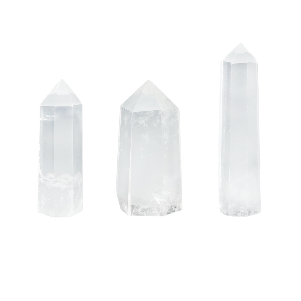 Point Rock Crystal polished, 5,5 - 6,5cm | wholesaler gems & healing stones