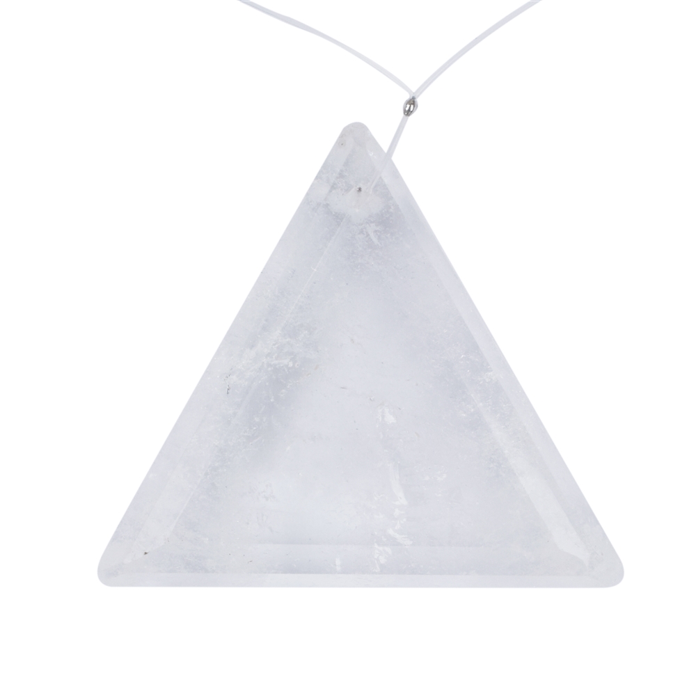 Lichtkristall Triangel (facettierter Bergkristall), 35mm