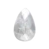Lichtkristall-Tropfen (facettierter Bergkristall), 45mm