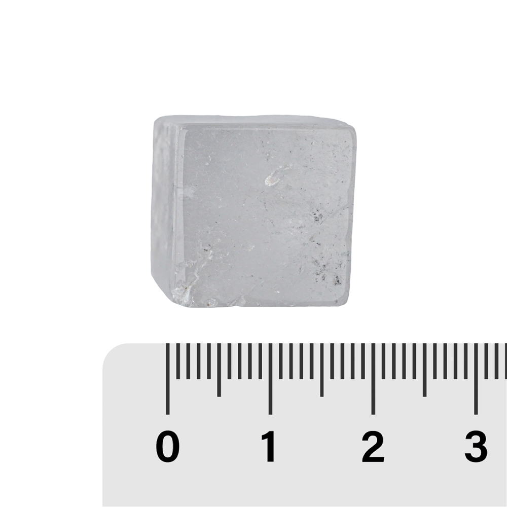 Cubo de Cristal de roca, 2 x 2cm (6 uds./VE)