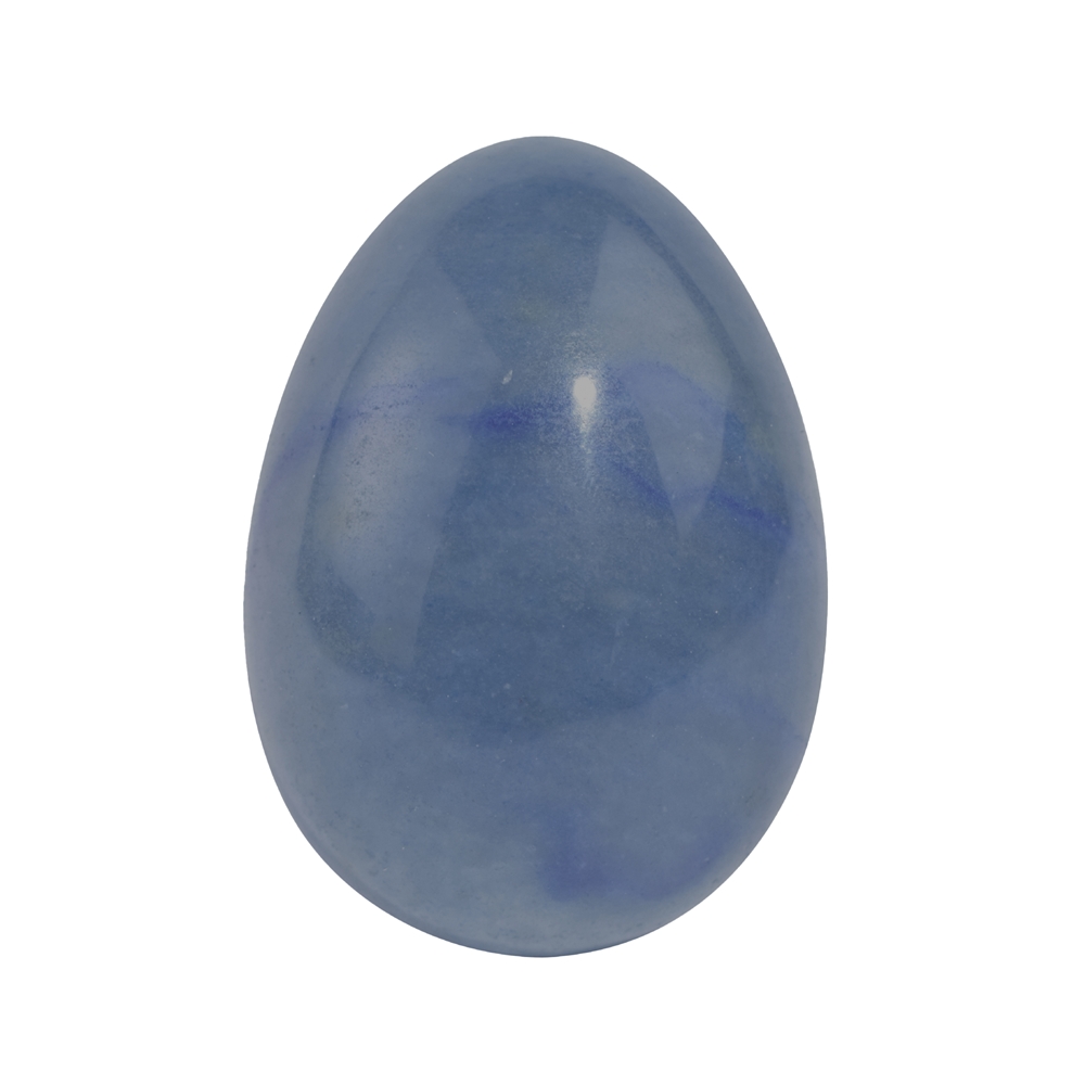 Oeuf en quartz bleu, 4,8cm