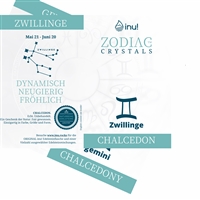 inu! Zodiac Crystal Zwillinge/Chalcedon