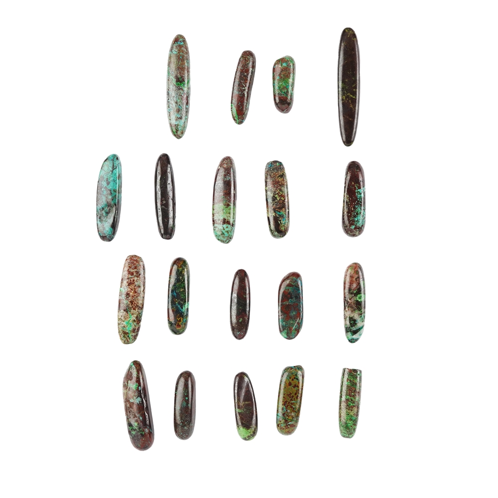 Pen stones chrysocoll cuprite (100g/VE)