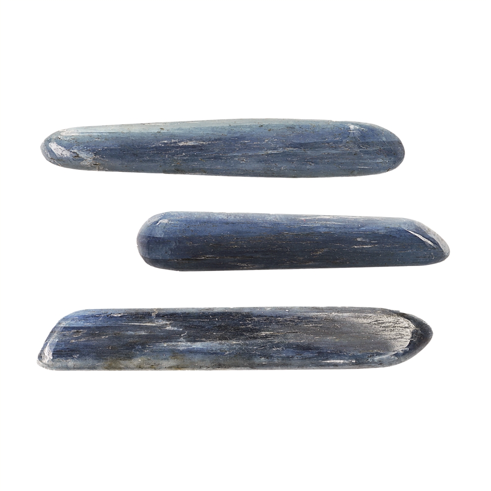 Pietre burattate disthene (blu), 3,0 - 6,0cm (100g/VE)