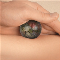 Boule de massage Unakite, 4,0cm, en boîte cadeau