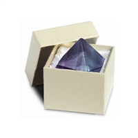 Piramide di fluorite in confezione regalo, 03 cm