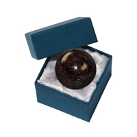 Massage ball garnet (Almandine) in gift box, 04cm