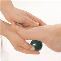 Massage ball Heliotrope (Bloodstone), 4,0cm, in gift box