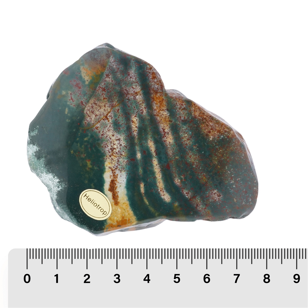 Slabs Heliotrope (Bloodstone), 07 - 09cm (12 pcs./ PU)