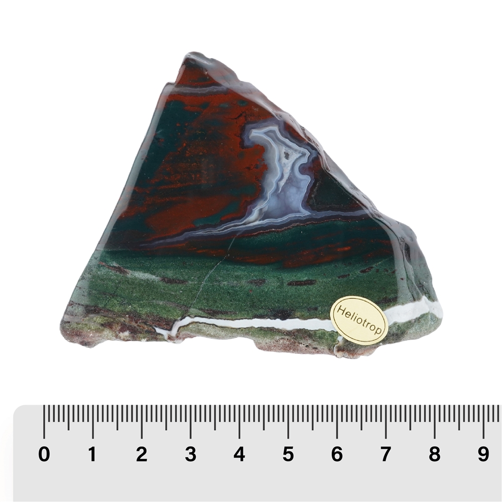 Slabs Heliotrope (Bloodstone), 05 - 06cm (24 pcs./ PU)