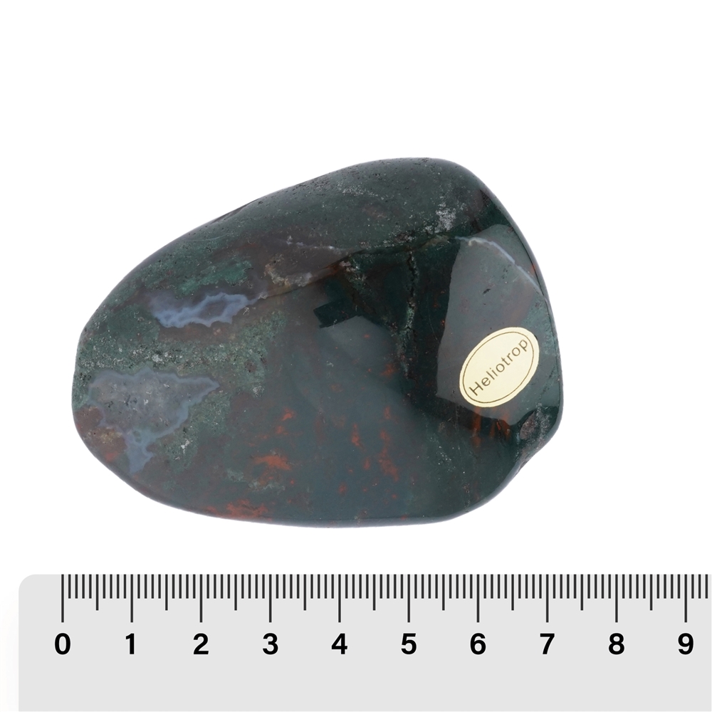 Tumbled Stones Heliotrope (Bloodstone), 5 - 8cm (24 pcs./ PU)