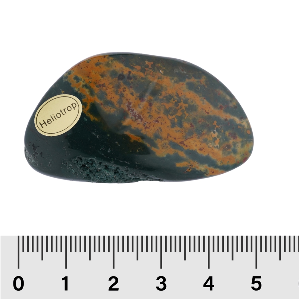 Tumbled Stones Heliotrope (Bloodstone), 4,5 - 5,0cm (35 pcs./ PU)