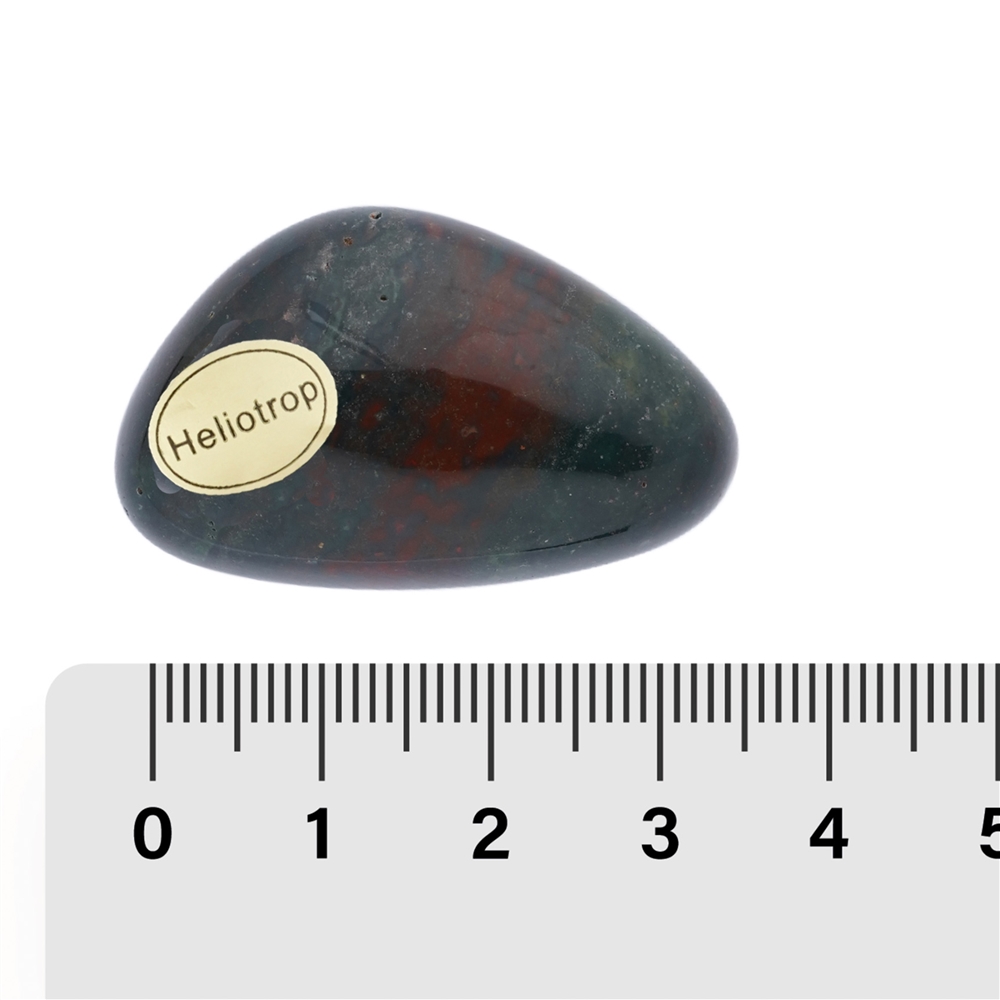 Tumbled Stones Heliotrope (Bloodstone), 3,5 - 4cm (54 pcs./ PU)