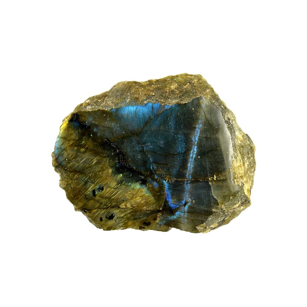 One side polished piece of labradorite, 04 - 08cm