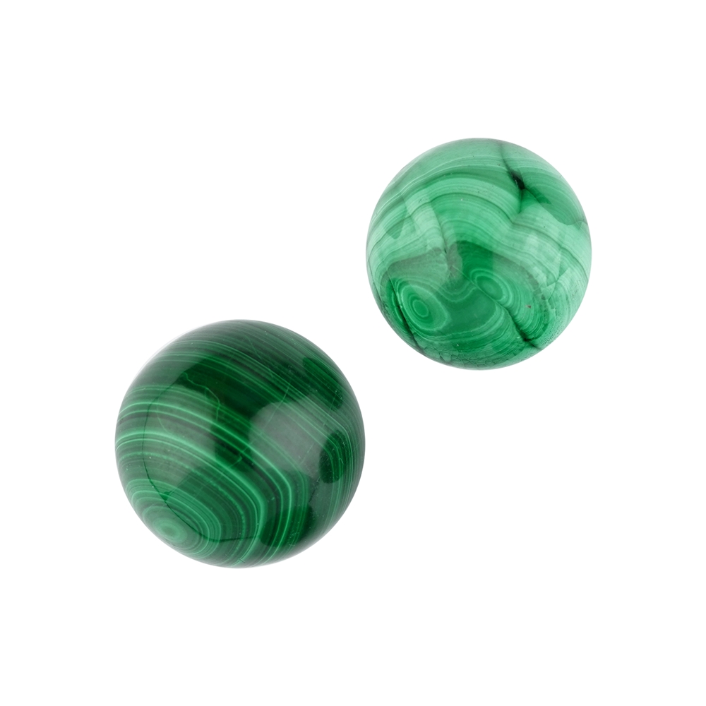 Perle di malachite, 2,0 - 2,6 cm (100g/VE)