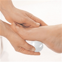 Palla per massaggi al quarzo bianco, 4,0 cm, in confezione regalo