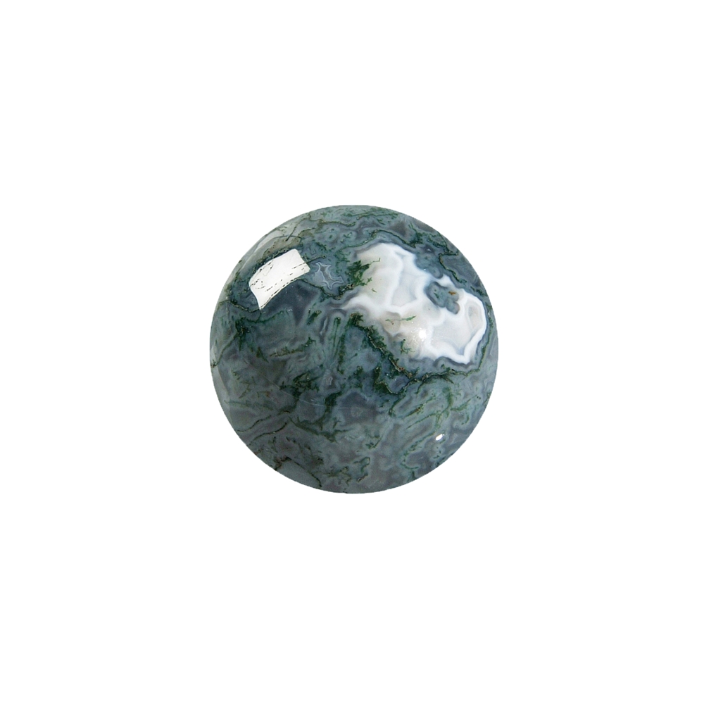 Boule Agate mousse, 1,5cm (calibrée)