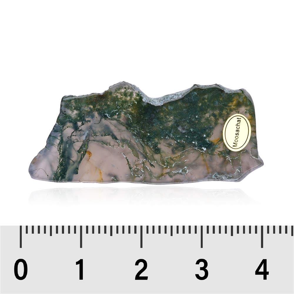 Slabs Moss Agate, 04 - 06cm (24 pcs./ PU)