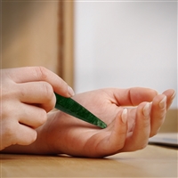 Massage stylus nephrite jade