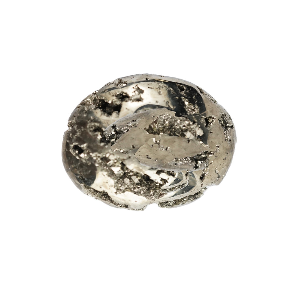 Gros Galet Pyrite avec cristaux, 4,0 x 3,0cm