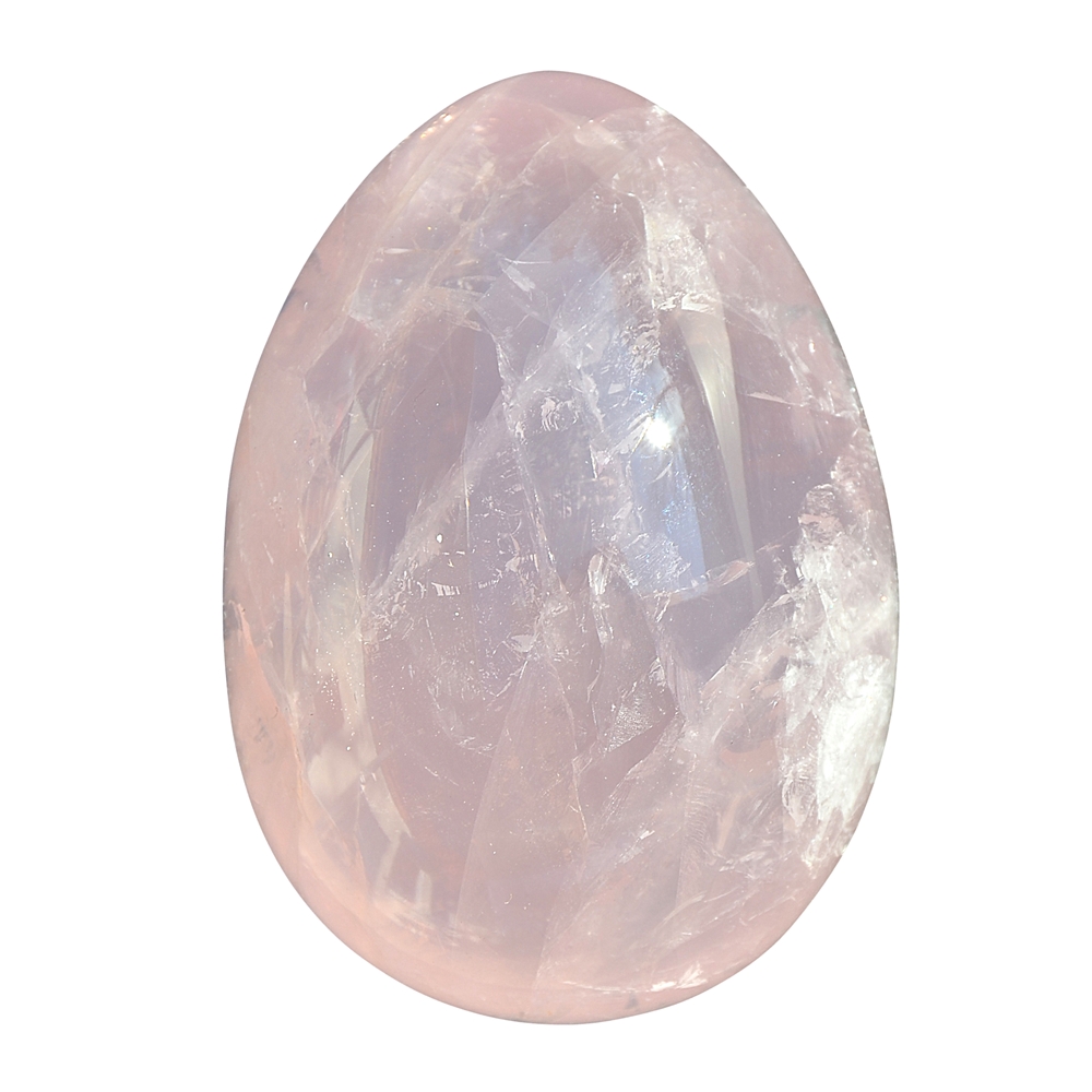 Uovo di quarzo rosa extra, 6,0 cm