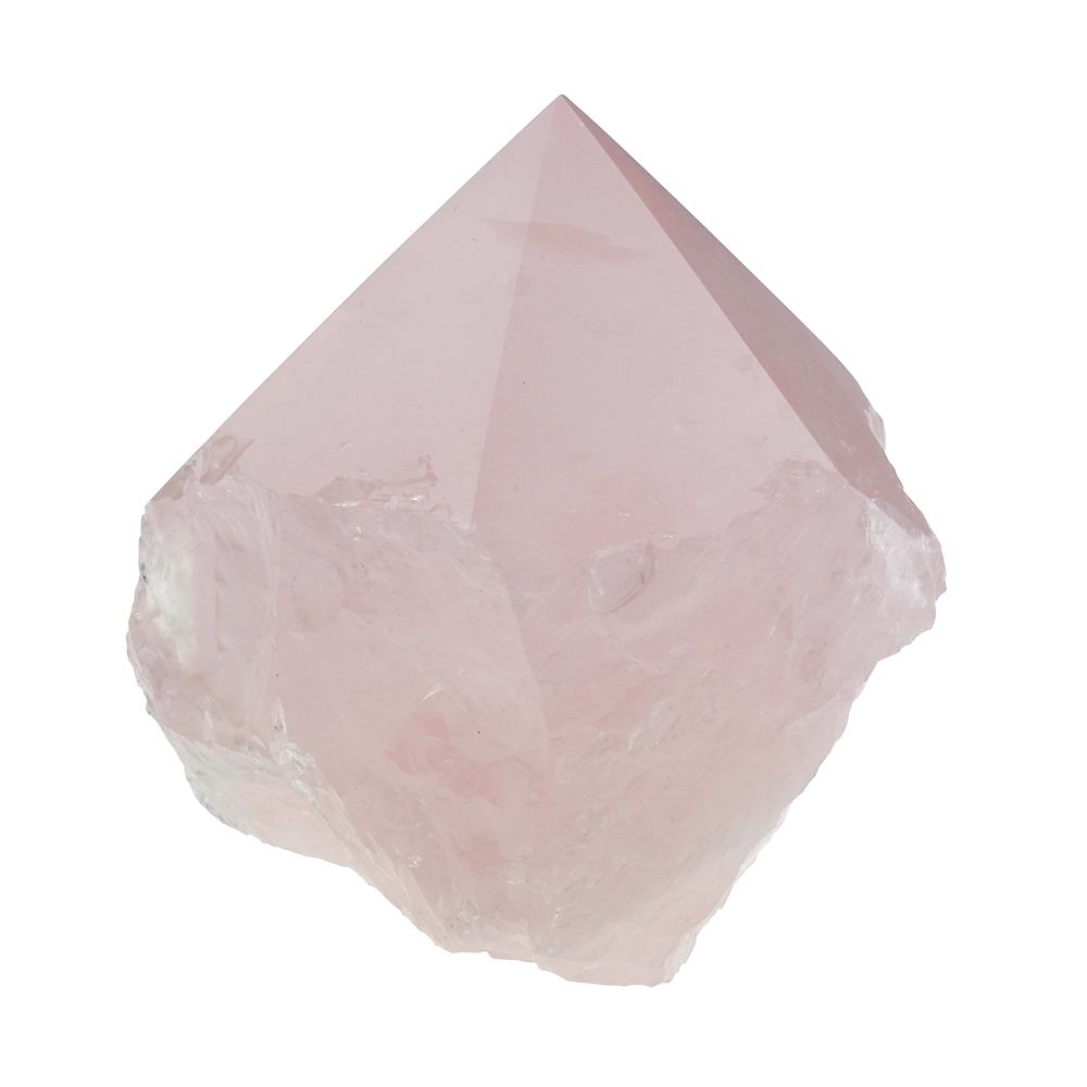 Punta di quarzo rosa, lucidata, 6 - 8 cm (0,3 - 0,4 kg/pezzo)