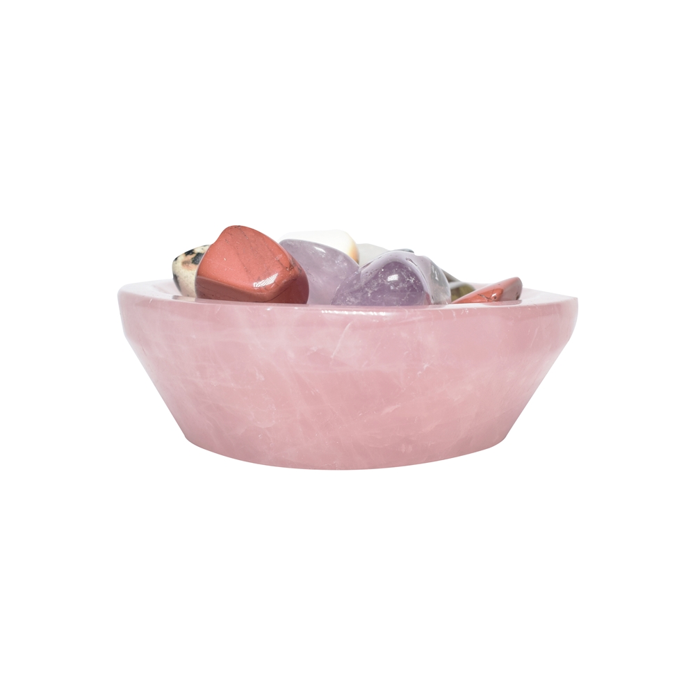 Bowl Rose Quartz round, 9cm