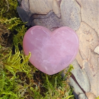 Heart puffy, Rose Quartz, 4,5cm