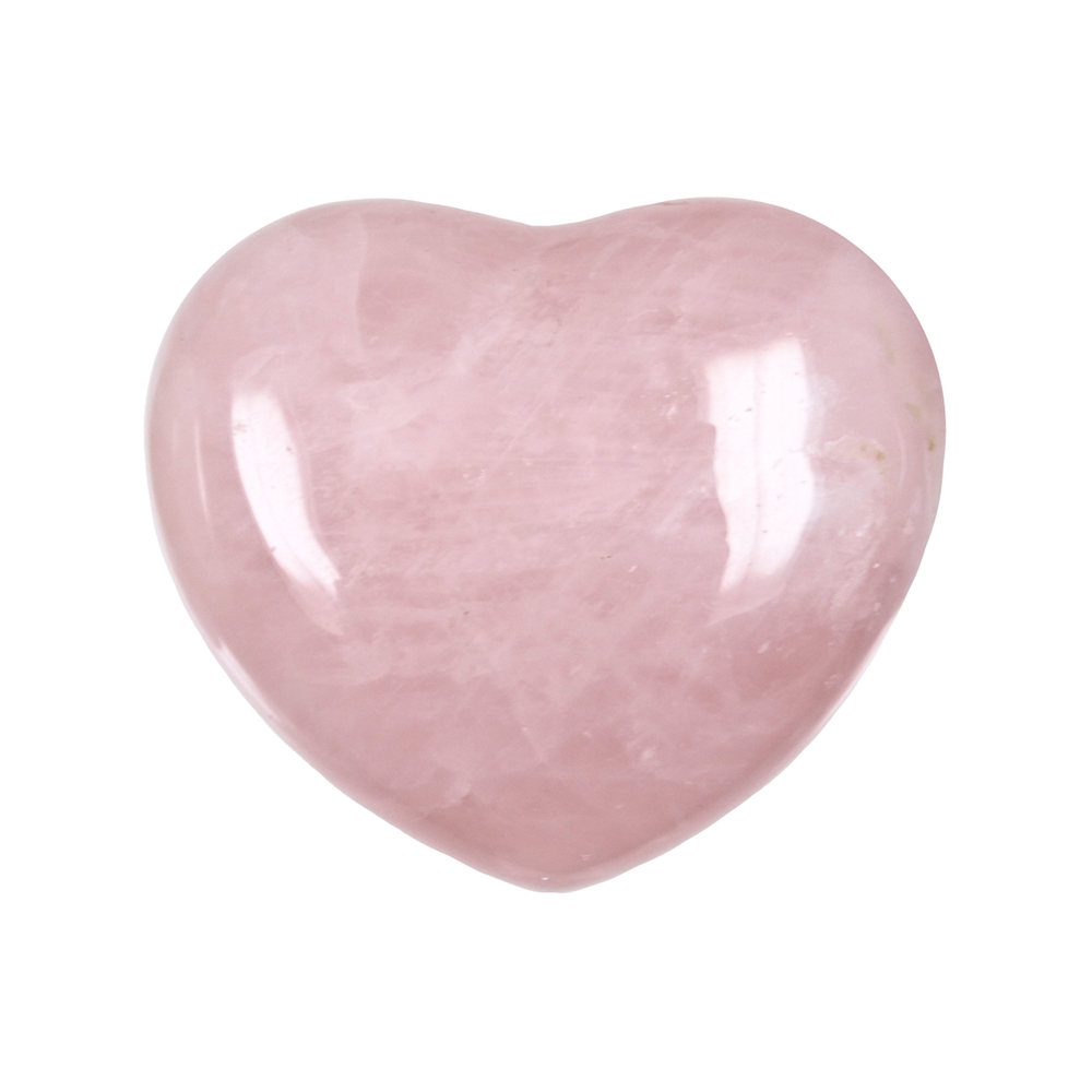 Heart puffy, Rose Quartz, 5,5cm
