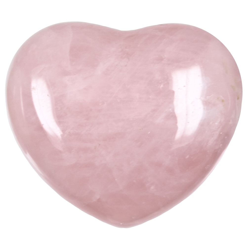 Heart puffy, Rose Quartz, 6,5cm