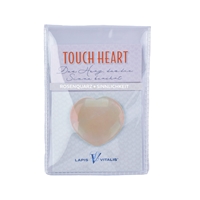 Touch Heart Rose Quartz with Attachment in Pouch