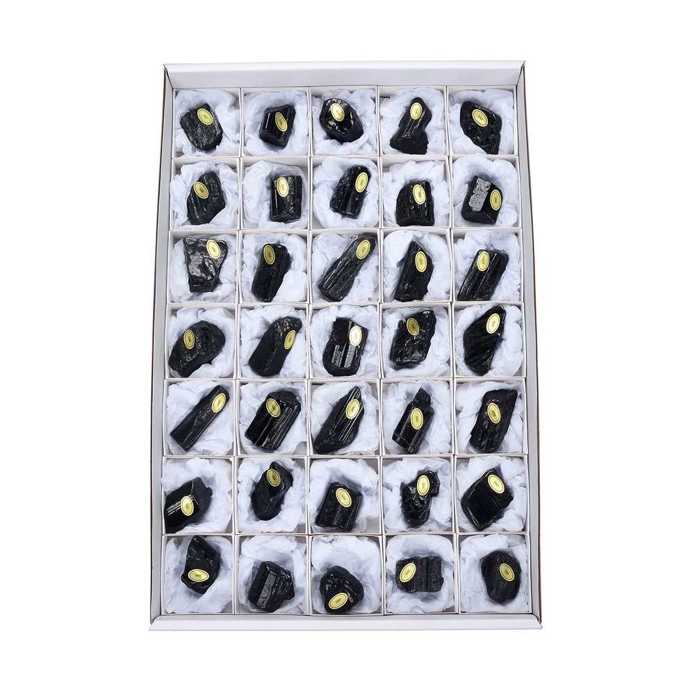 Crystals Tourmaline (black), 02 - 04cm, polished (35 pcs./VU)