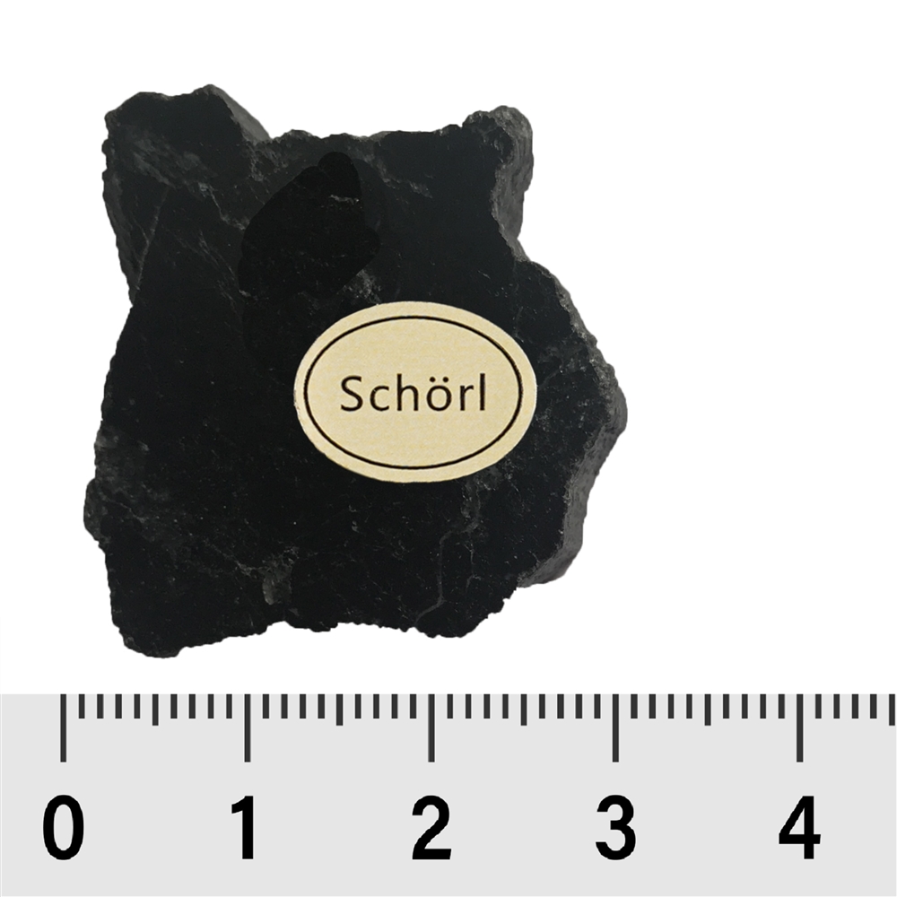 Pièces polies d'un côté Schorl, 3cm (54 pcs/UC)