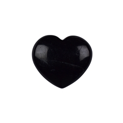 0513820250 Cuore (cuore tascabile), schorl (pugnalato), 2,8 cm (mini) | Marco Schreier