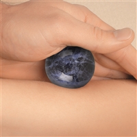 Massage-Kugel Sodalith, 4,0cm, in Geschenkdose