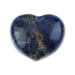 0514620451 Heart puffy, Sodalite, 4,5cm | wholesale supplier gems, healing stones & jewelry