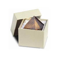 Pyramide Oeil-de-tigre dans boîte cadeau, 03cm