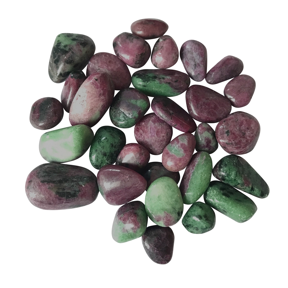 Tumbled Stone Ruby-Zoisite, 1,0 - 2,5cm (100g/VE)