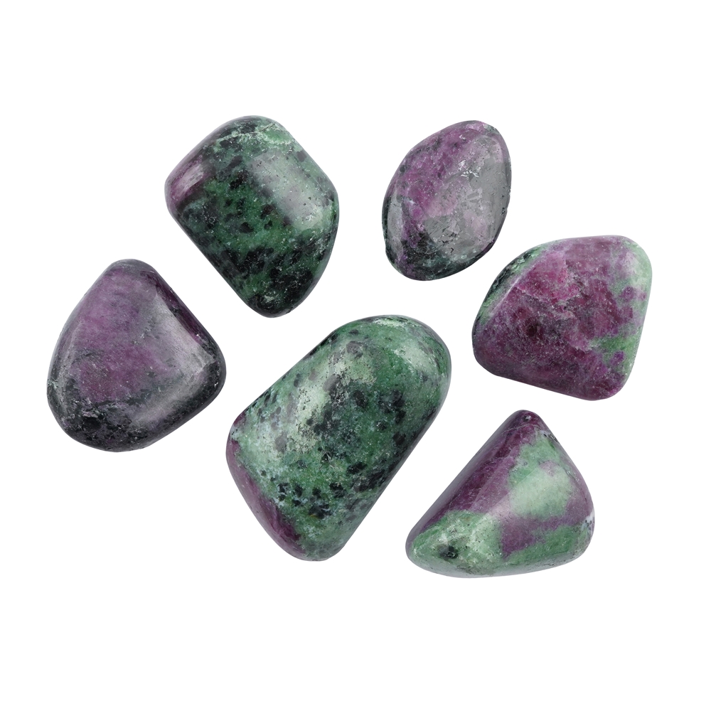 Piedras rodadas Zoisita rubí, 2,5 - 3,5cm (100g/VE) | Marco Schreier