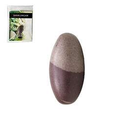 0516409122 Shiva Lingam with insert in pouch | wholesaler gems, healing stones & jewelry