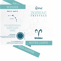 inu! Zodiac Crystal Widder/roter Jaspis