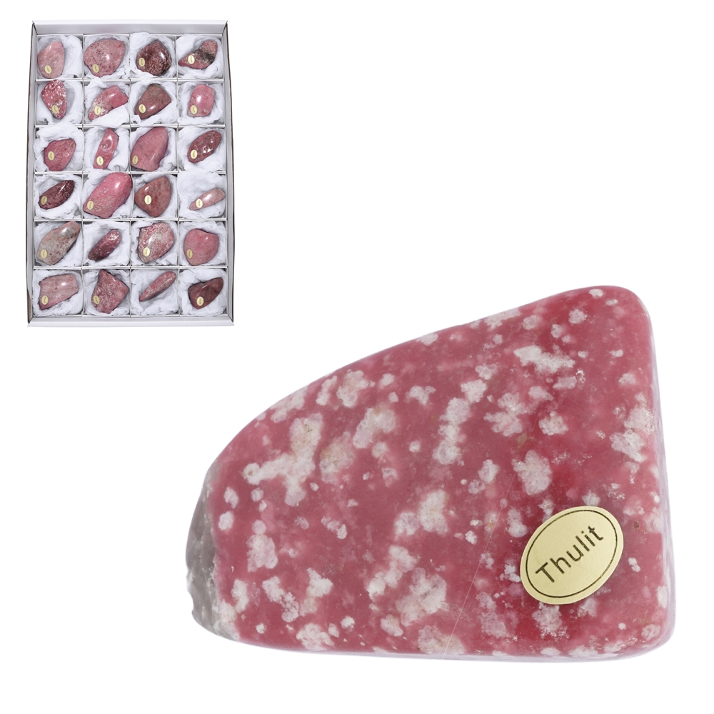 Tumbled Stones Thulite, 5,0 - 6,5cm (24 pcs./ PU)