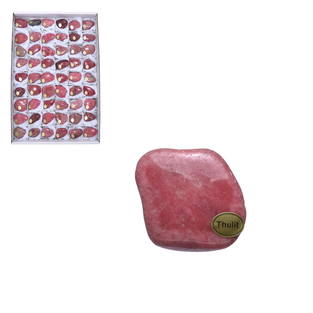 Tumbled Stones Thulite, 3,5 - 6,0cm (54 pcs./ PU)