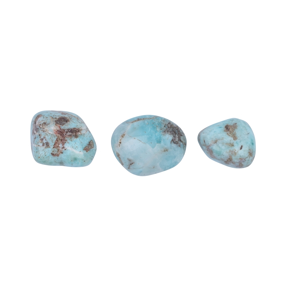 Piedra rodada Larimar B, 2,0 - 3,5cm (100g/VE) | Marco Schreier
