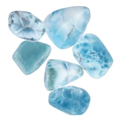 0519627103 Piedra rodada de Larimar, 2,5 - 3,5cm (100g/VE) | Marco Schreier