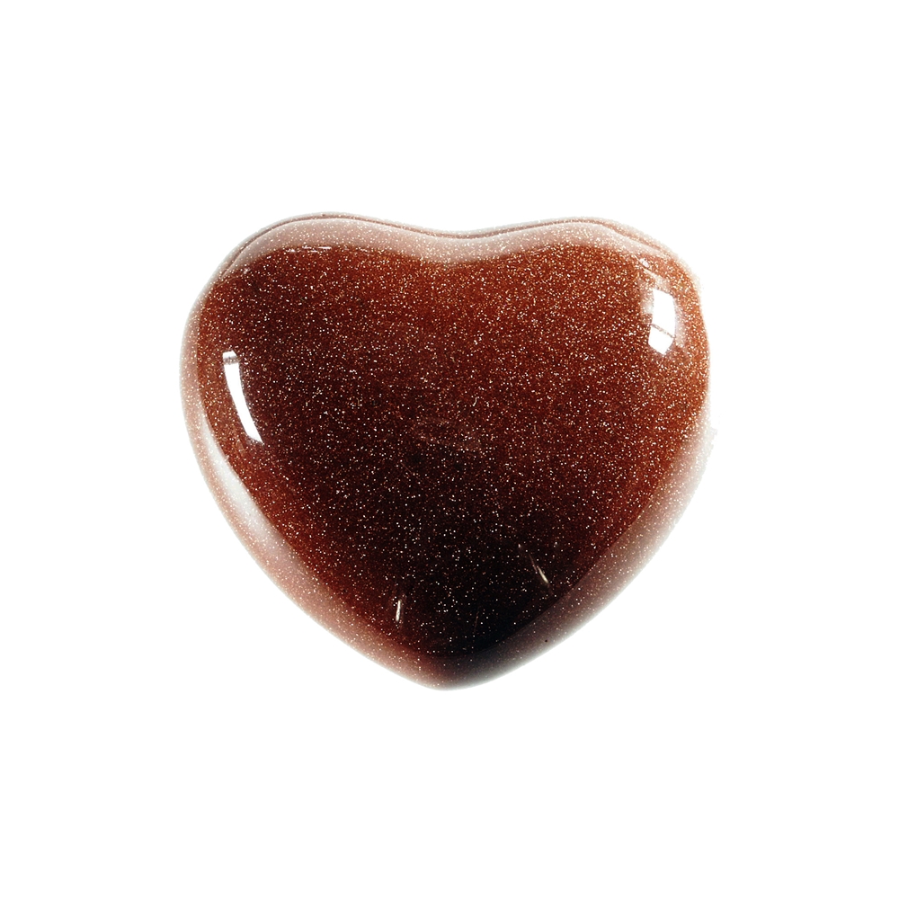Heart puffy heart, gold river brown (synth.), 4,5cm