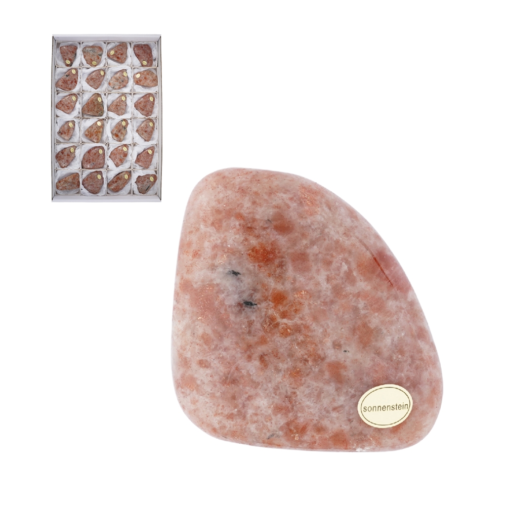 Tumbled Stone Sunstone, 5.0 - 7.5cm (24 pcs./ PU)