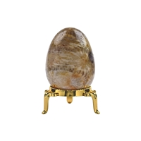 Egg Petrified Coral, 5,0cm, with gift box and stand