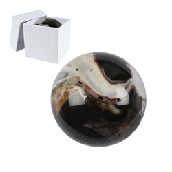 0527101051 Massage ball Sardonyx, 5.0cm, in gift box | wholesaler gems & healing stones